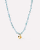 Beaded Necklace - Liora Blue Jade Bead Necklace