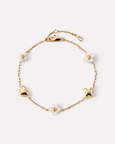 Gold Charm Bracelet - Azura Bracelet Mother of Pearl