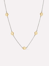 Flower Necklace - Rowena Necklace Two Tone