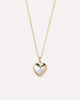 Gold Pendant - Lev Small Two Tone