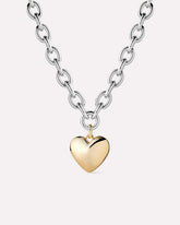 Heart Necklace - Lev Bold Two Tone