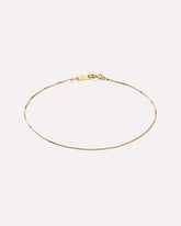 Solid Yellow Gold - Gold Mini Box Chain Bracelet
