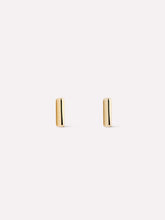 Gold Stud Earrings - Bar Studs
