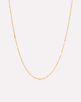 Solid Yellow Gold - Singapore Chain Necklace
