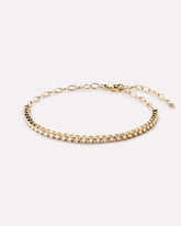 Solid Yellow Gold - Diamond Tennis Bracelet (1/2 ctw)