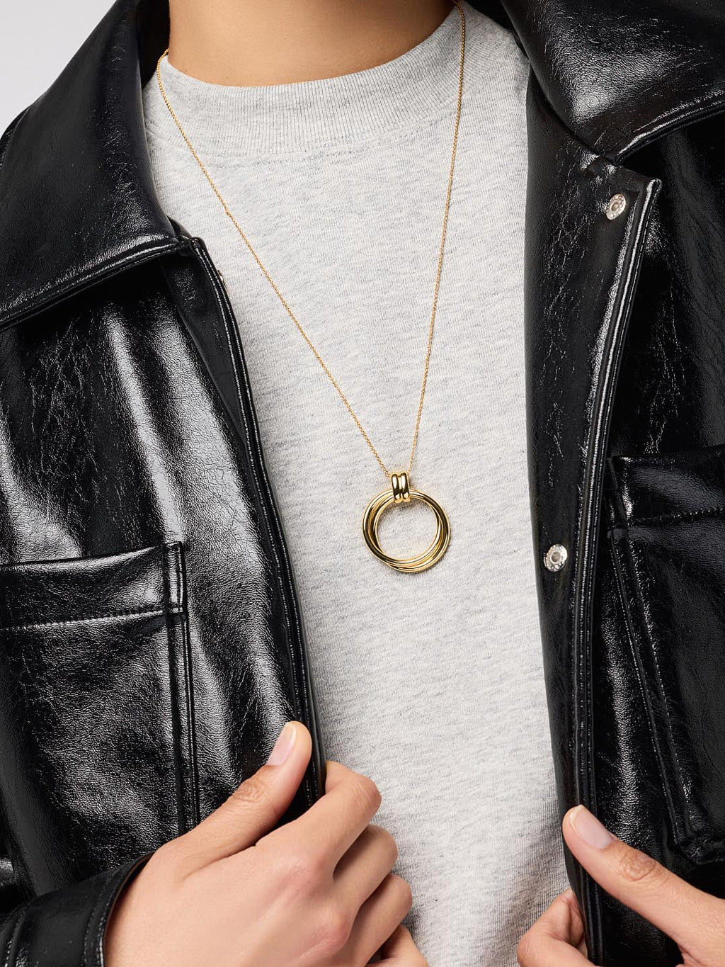 Gold Pendant Necklace - Penny