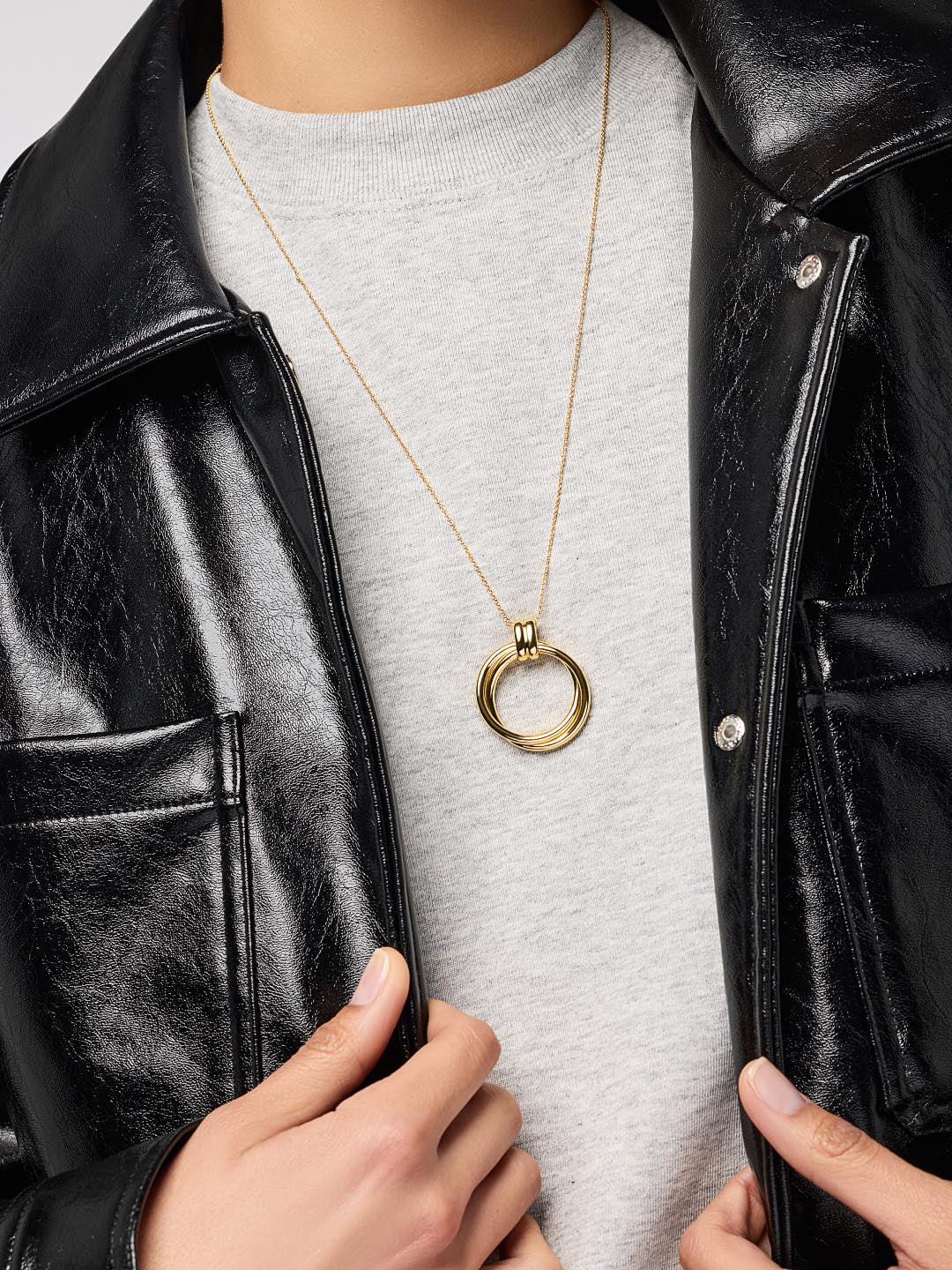 Gold Pendant Necklace - Penny