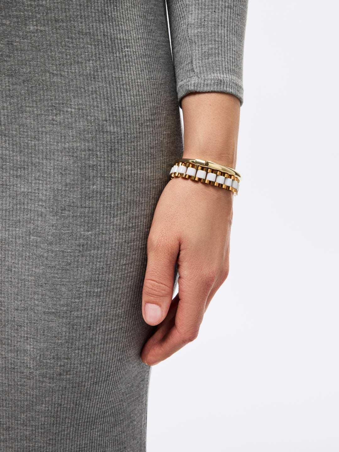 Watch Strap Bracelet - Ora Gold Ceramic