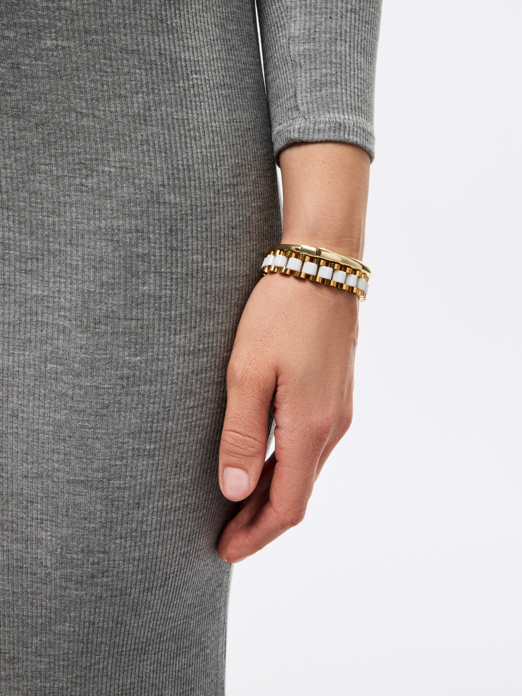 Watch Strap Bracelet - Ora Gold Ceramic