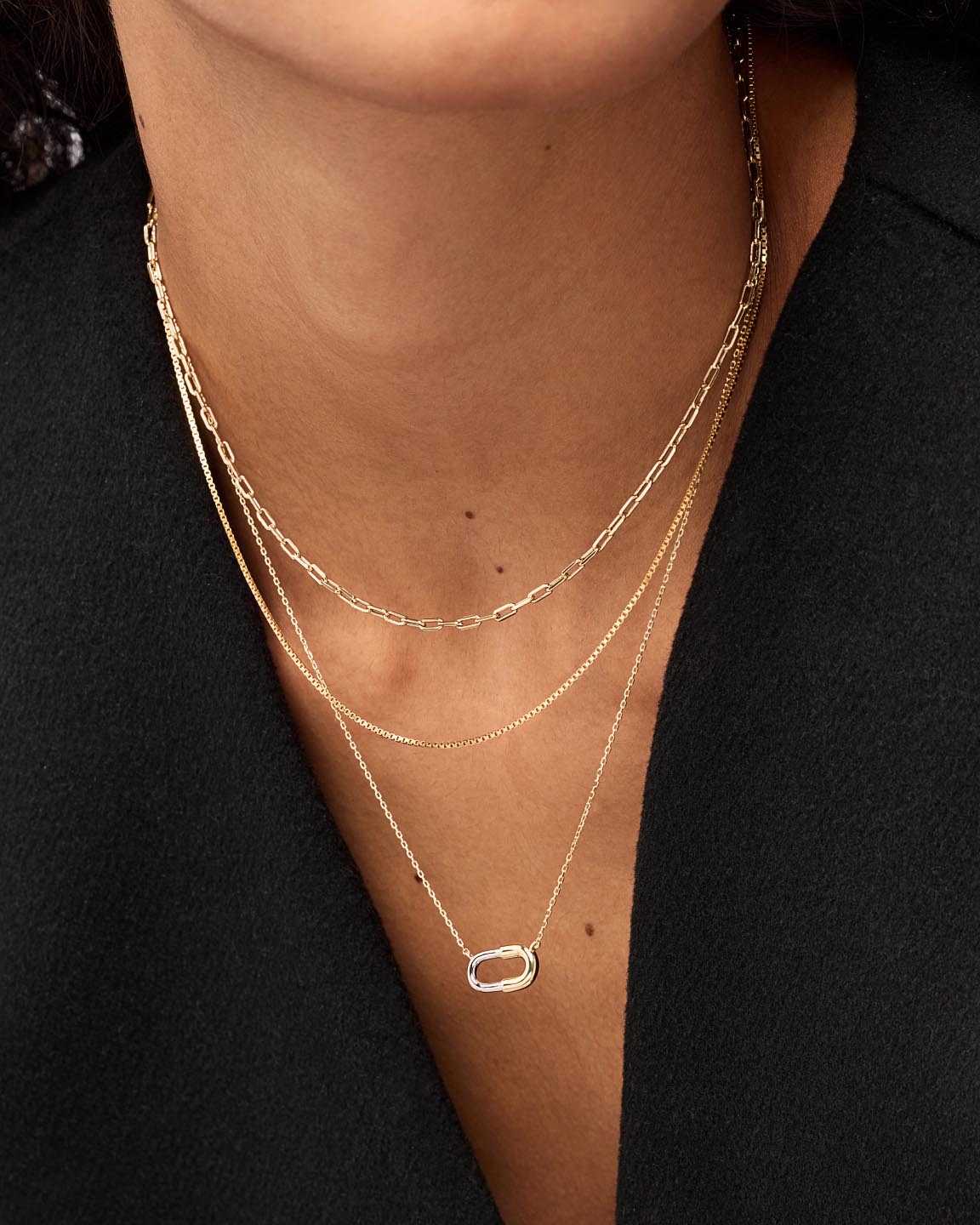Gold Pendant - Blake Necklace Mini
