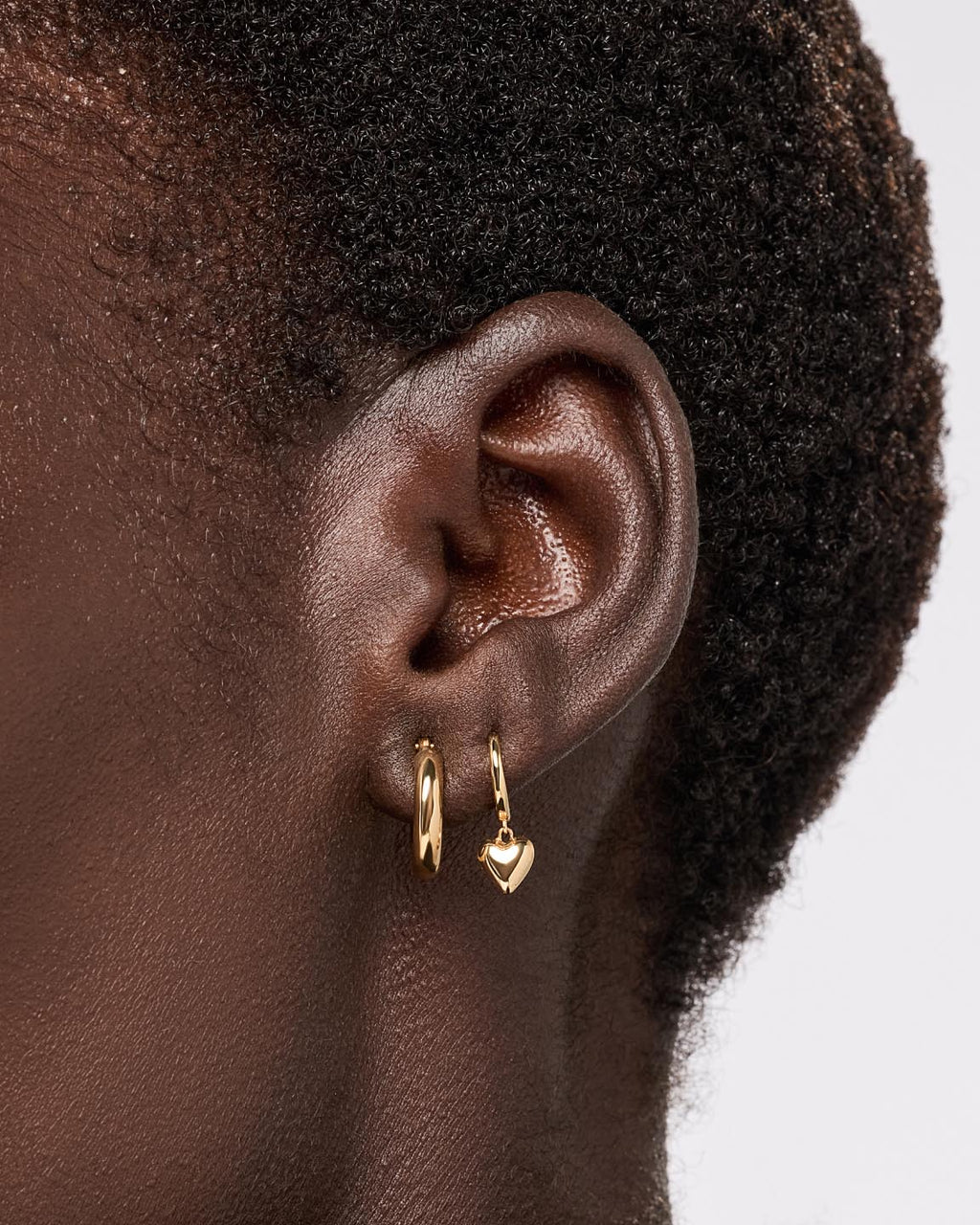 Chunky Gold Hoop Earrings - Gold Classic Hoops Mini