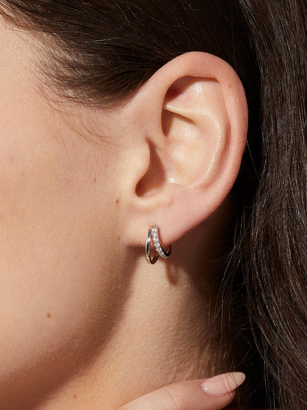 Double Hoop Earrings - Toda Silver