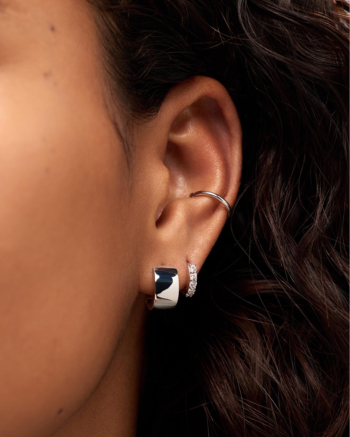 Hoop Earrings - Eden Hoops Silver