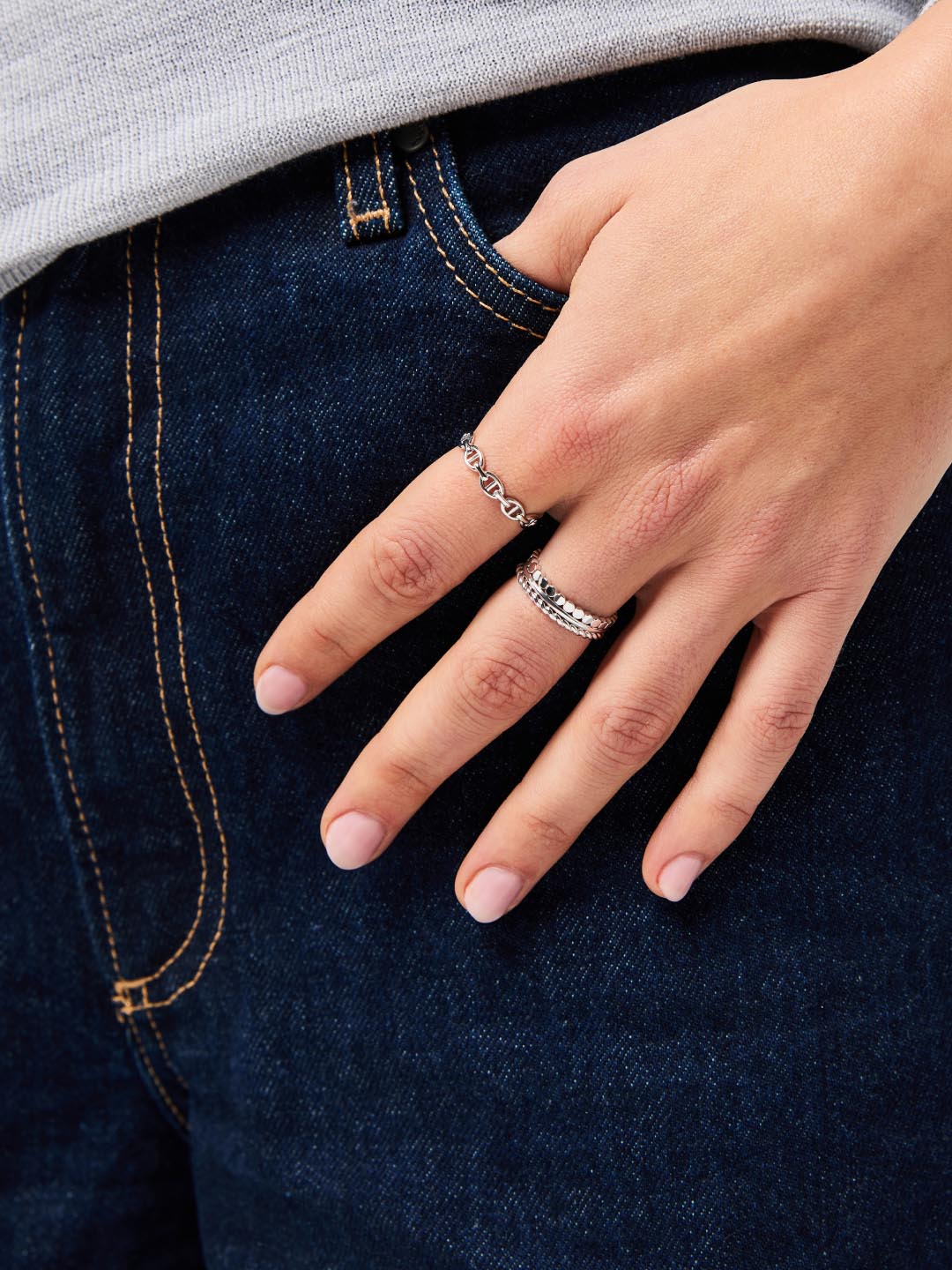 Ring Set - Adrianna Set Silver