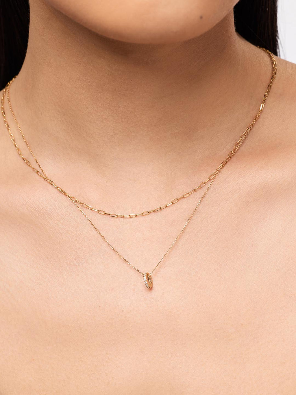 Solid Yellow Gold - Diamond Zeno Charm