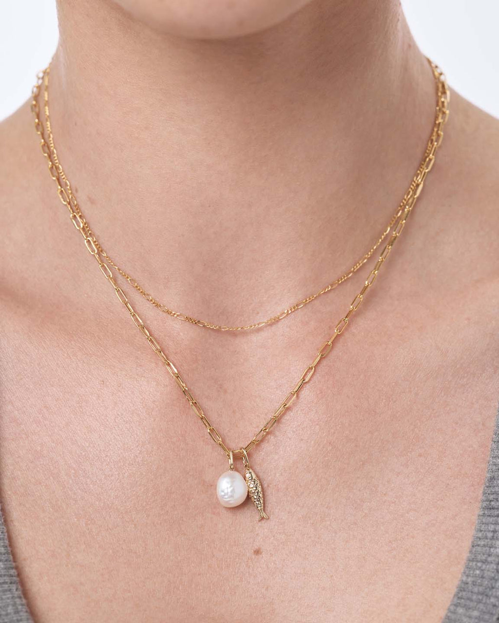 Solid Yellow Gold - Gold Fish Charm