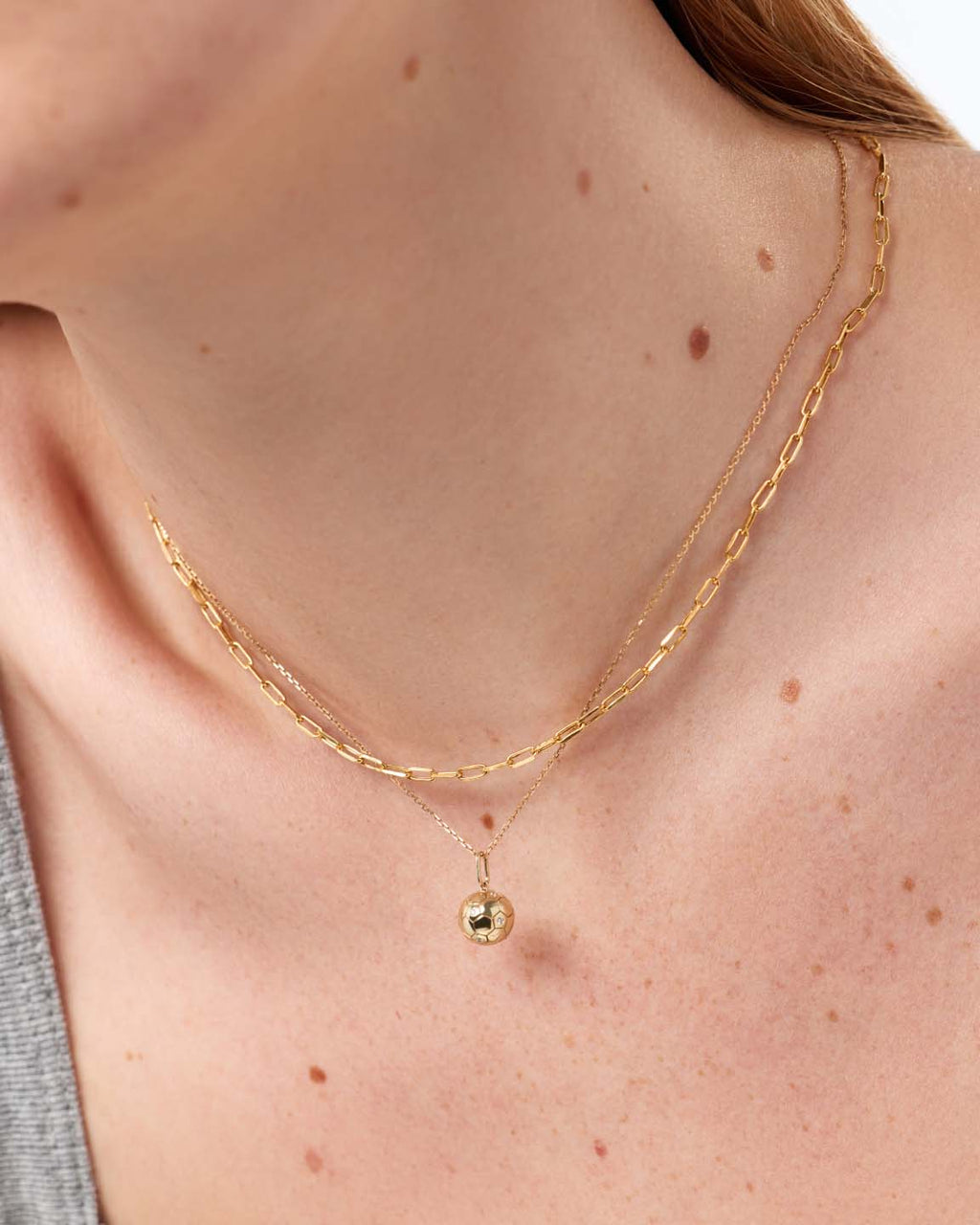 Solid Yellow Gold - Ballon d'Or Charm