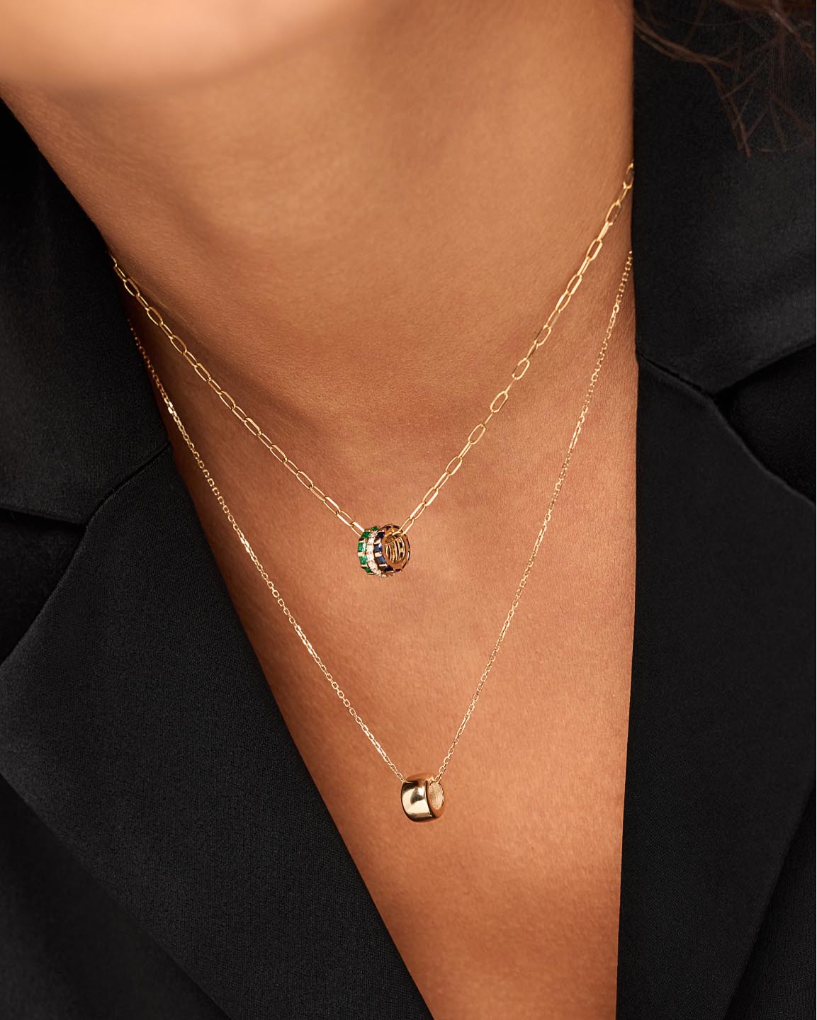 Solid Yellow Gold - Luna Charm