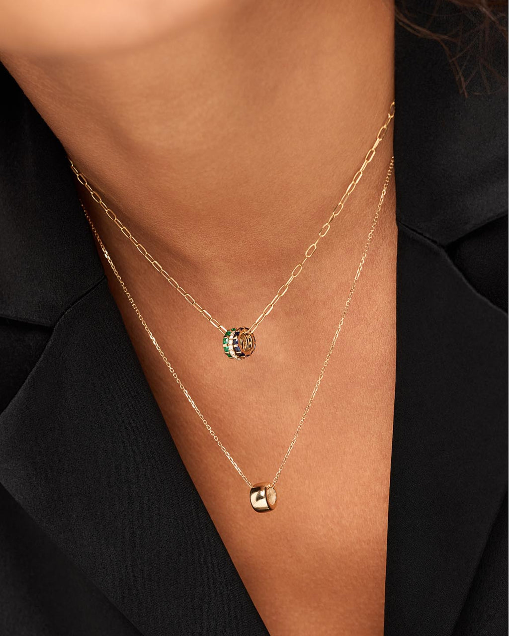 Solid Yellow Gold - Luna Charm