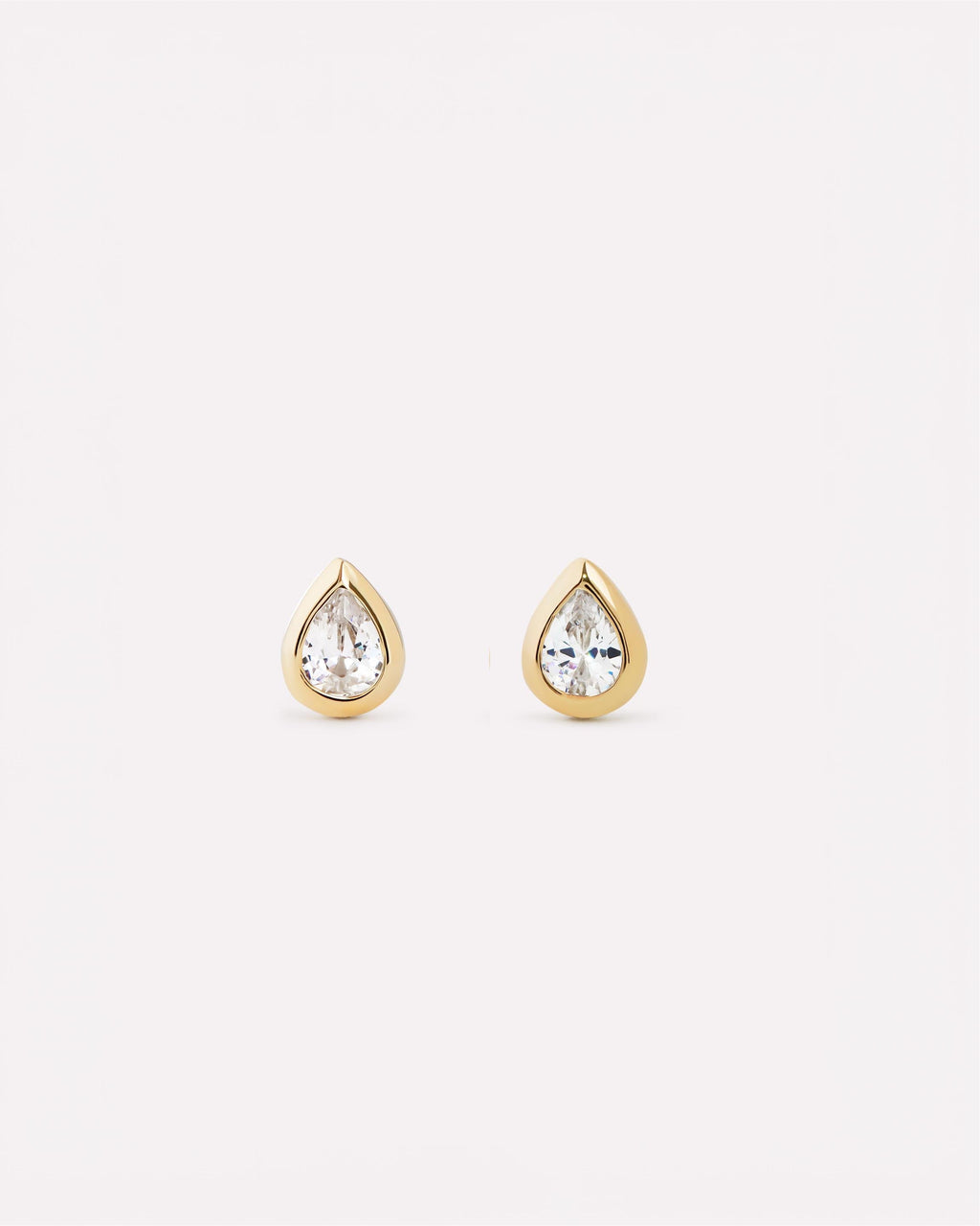 Gold Stud Earrings - Lennox Studs