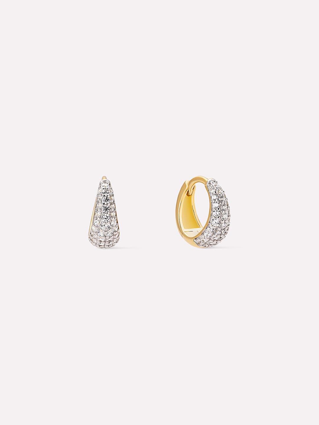 Huggie Earrings - Nate Pave