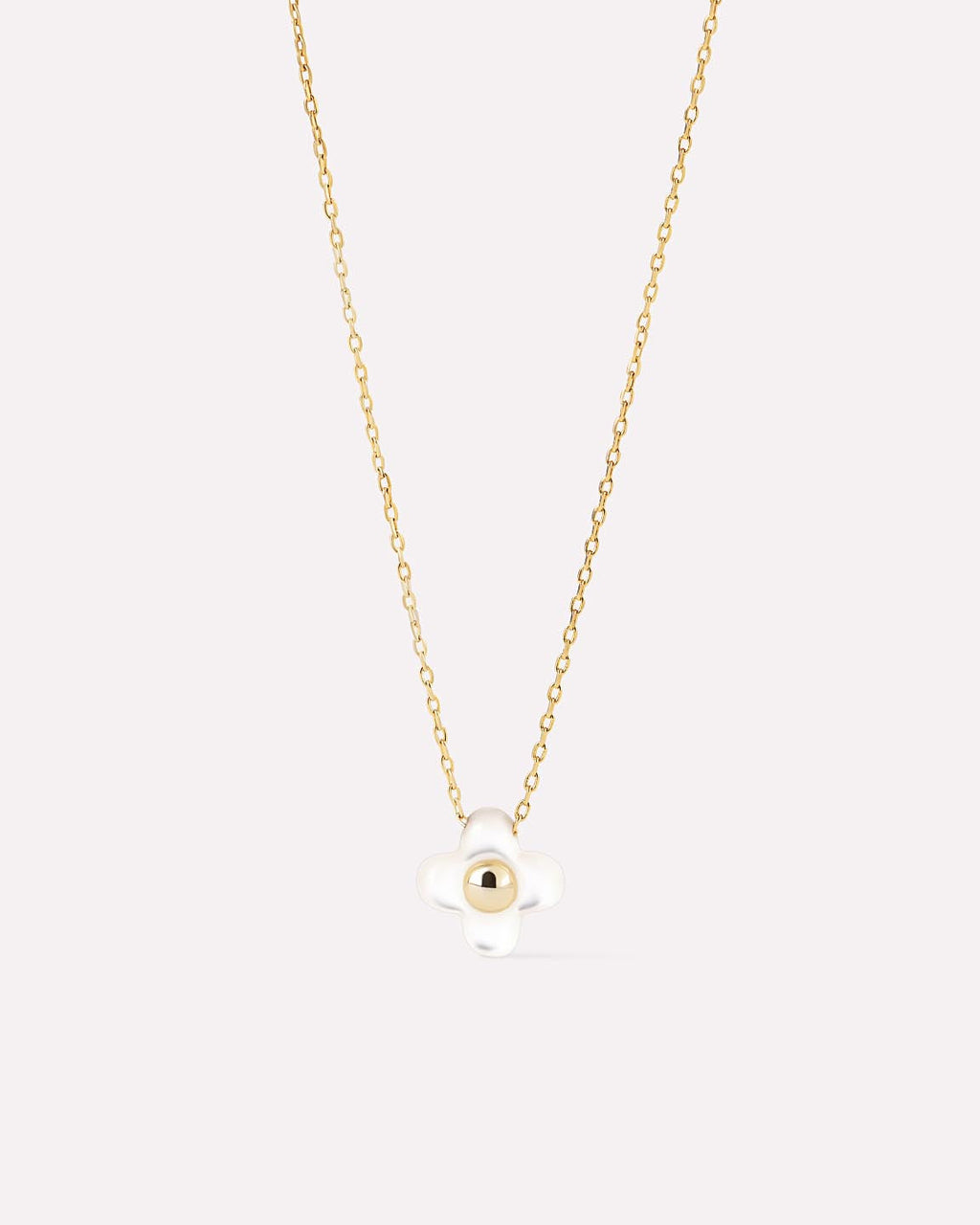 Flower Necklace - Liora Pendant Mini Mother of Pearl