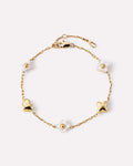 Gold Charm Bracelet - Azura Bracelet Mother of Pearl