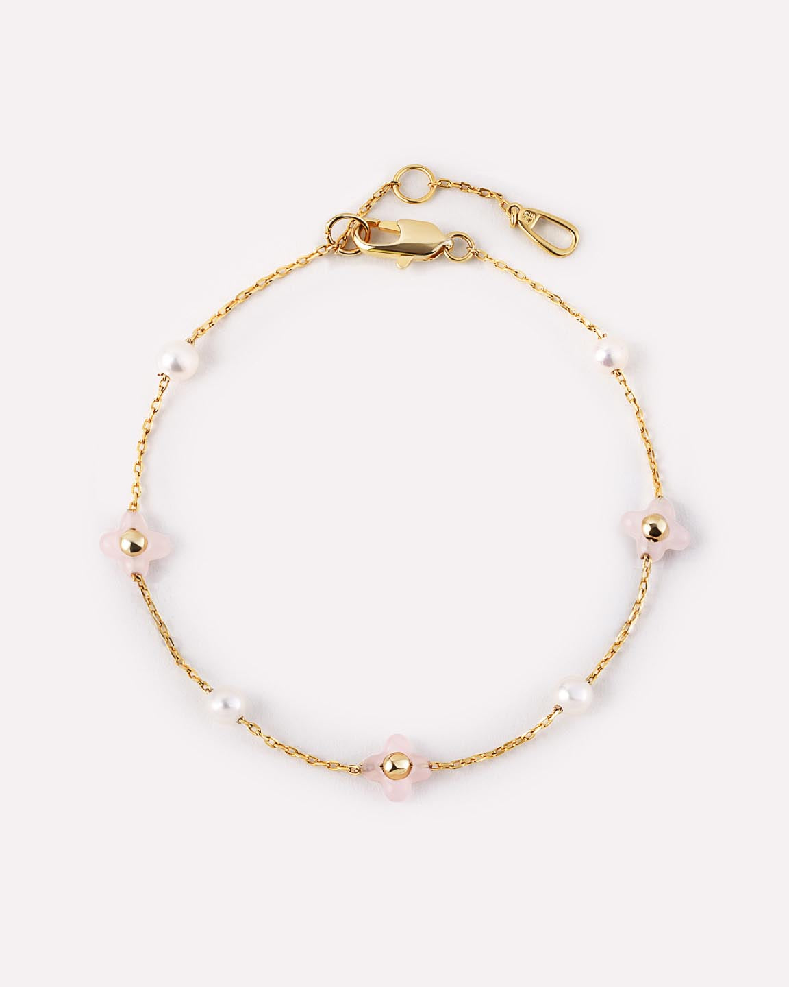 Flower Bracelet - Hannah Bracelet Rose Quartz