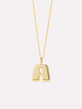 Sterling Silver - Bubble Letter Necklace