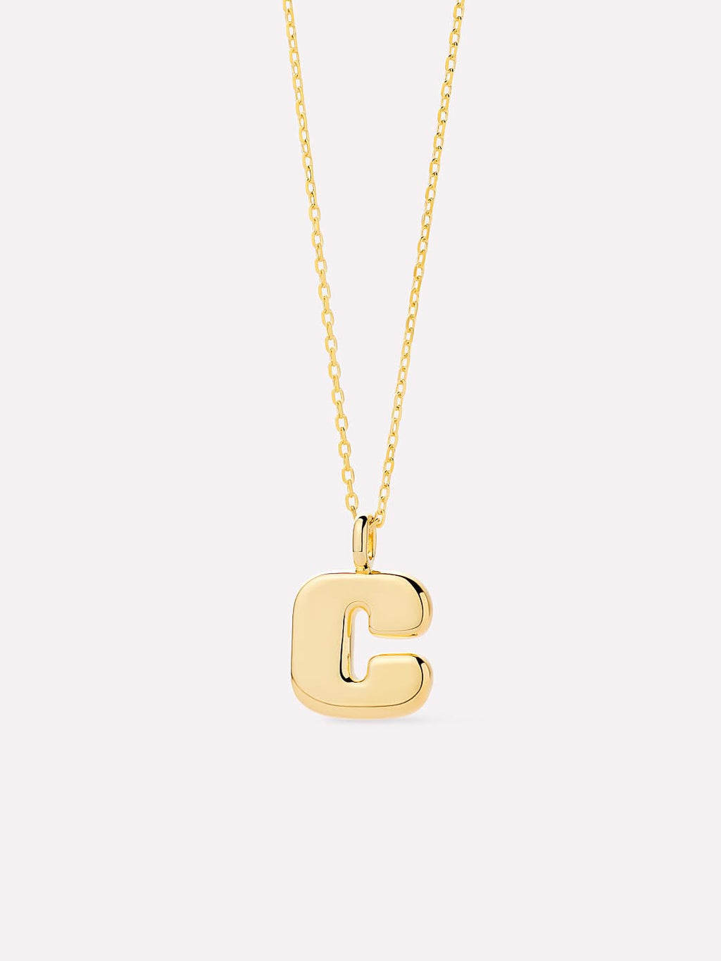 Sterling Silver - Bubble Letter Necklace