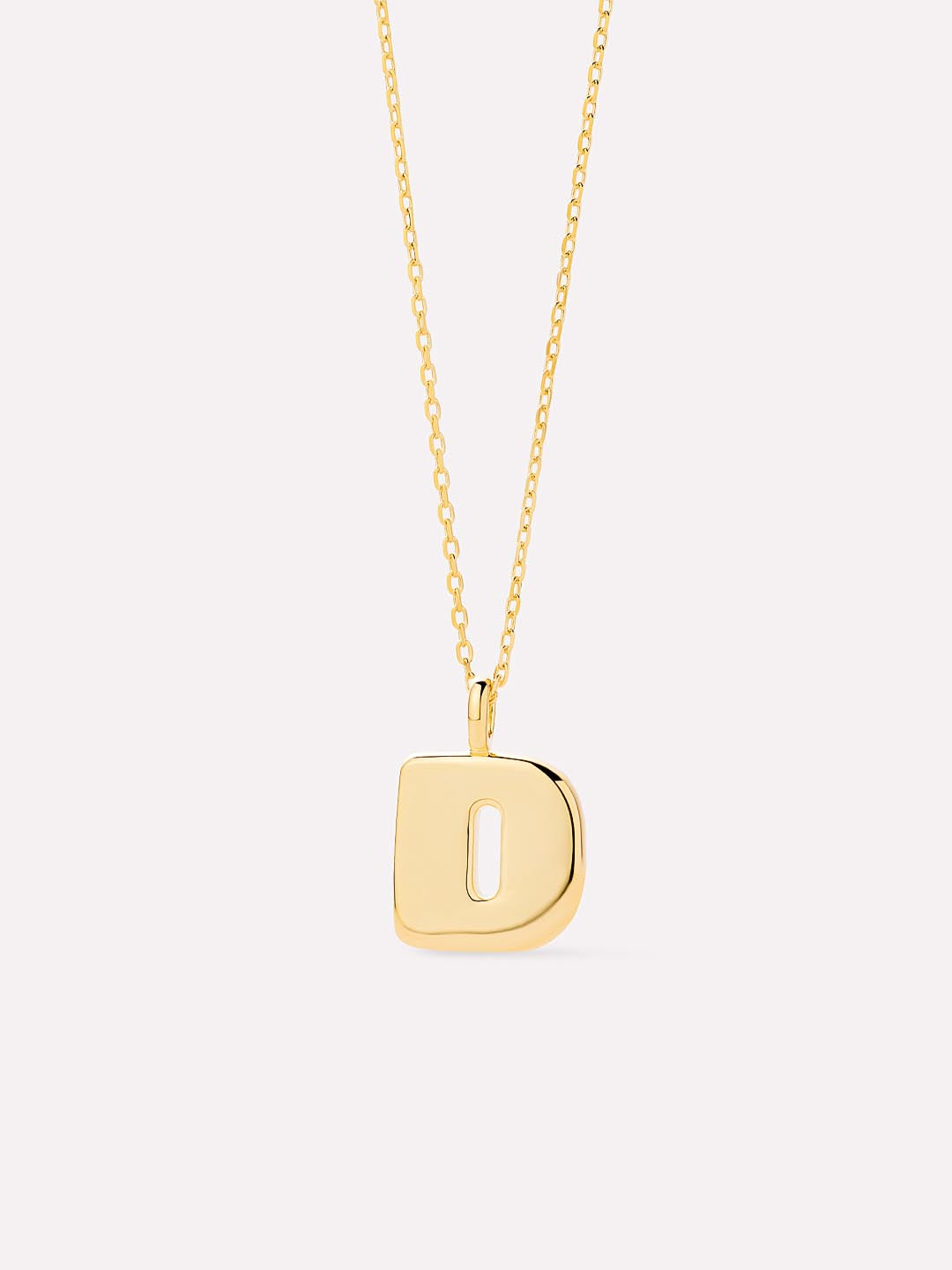 Sterling Silver - Bubble Letter Necklace
