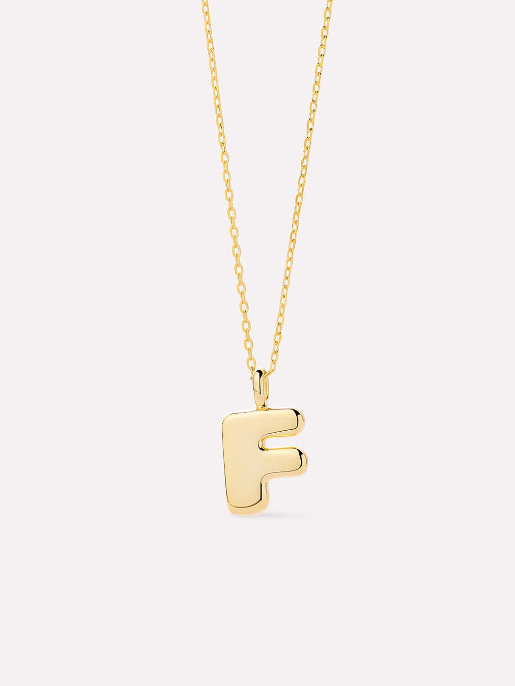Sterling Silver - Bubble Letter Necklace