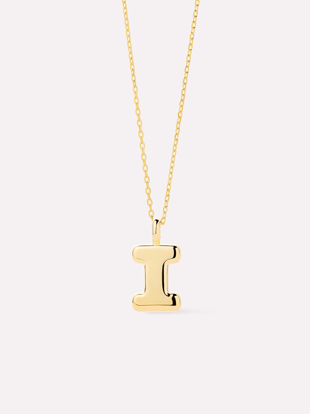 Sterling Silver - Bubble Letter Necklace