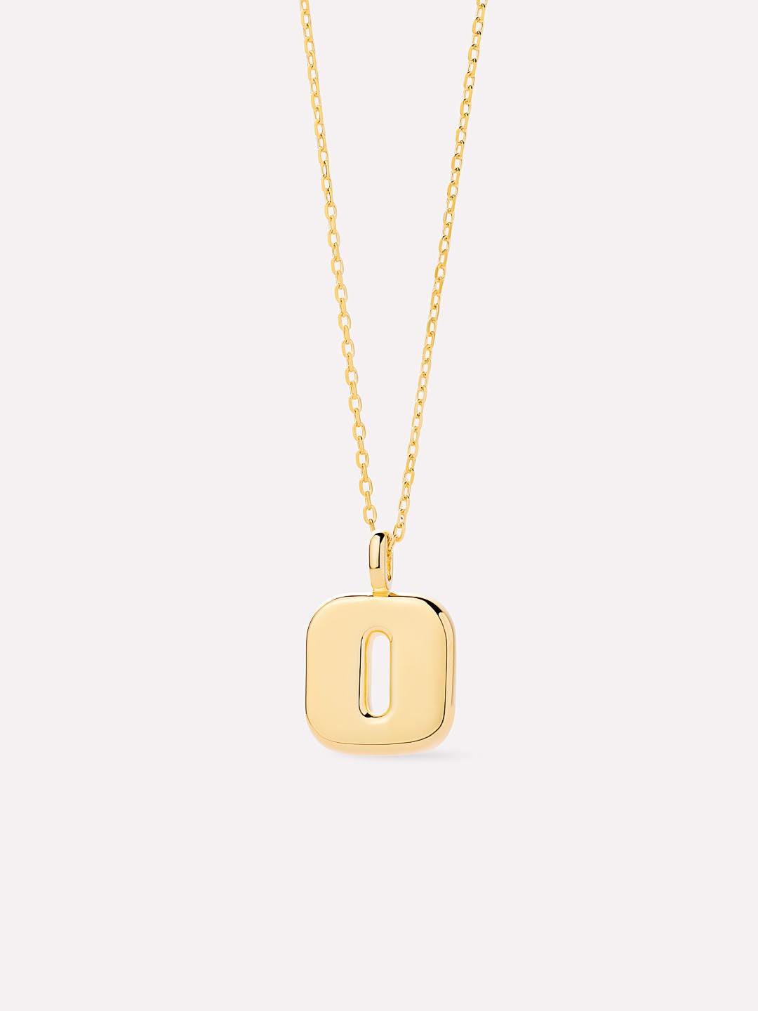 Sterling Silver - Bubble Letter Necklace