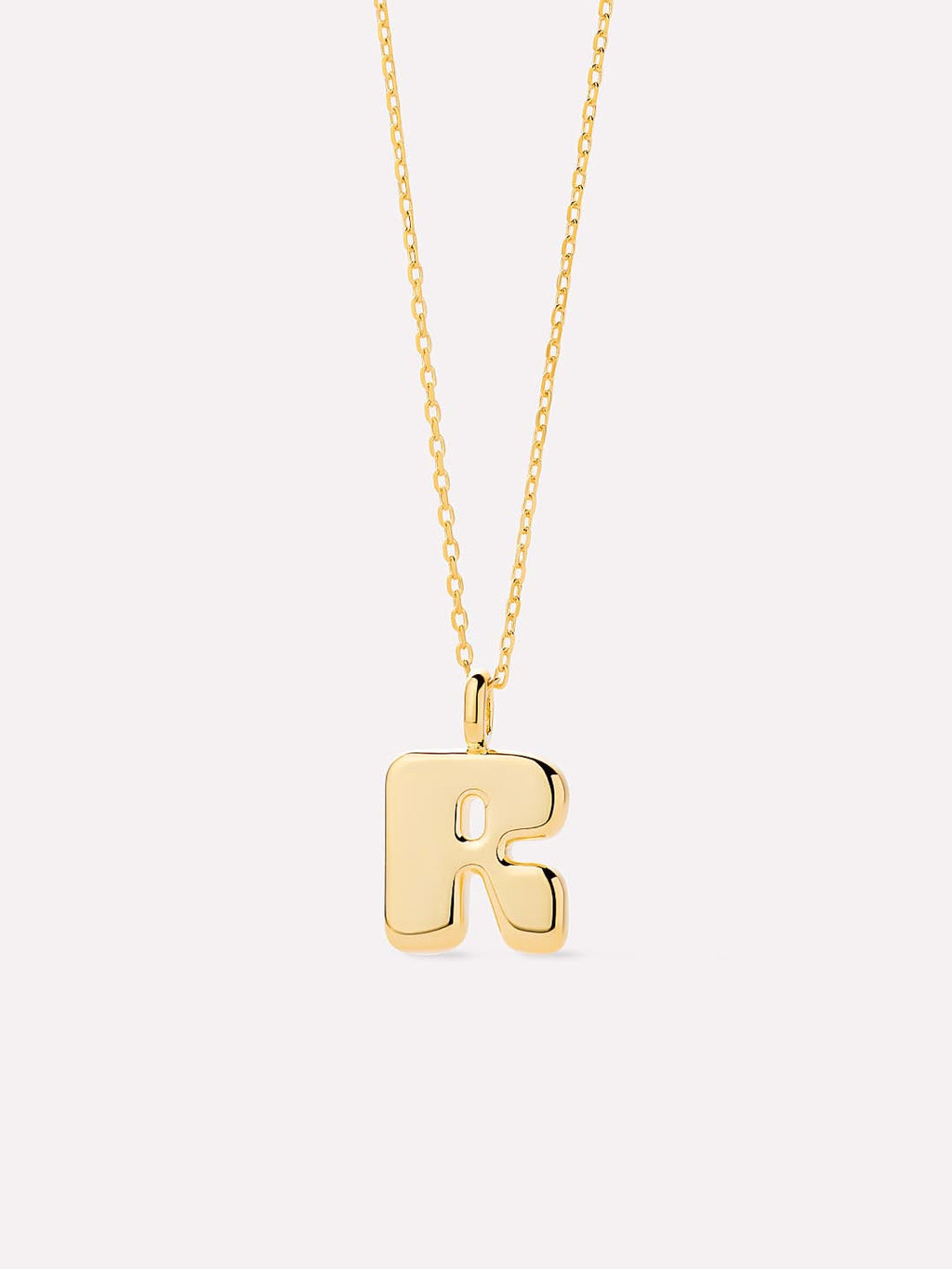 Sterling Silver - Bubble Letter Necklace