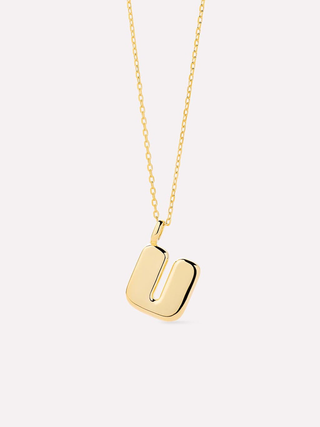 Sterling Silver - Bubble Letter Necklace