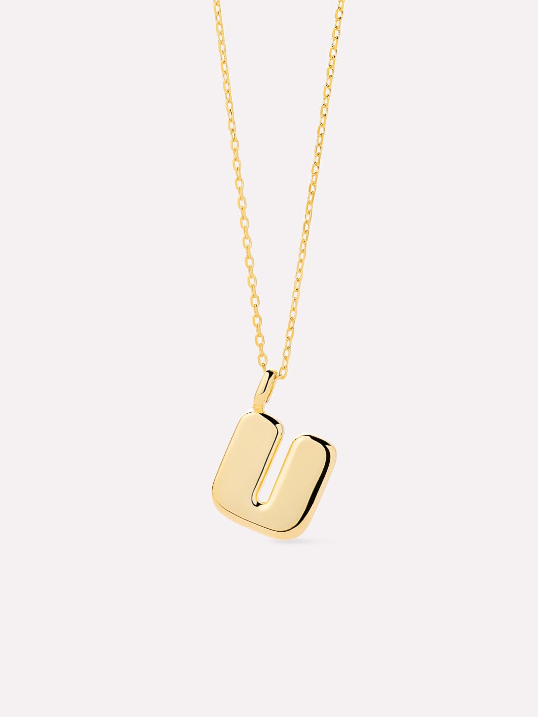 Sterling Silver - Bubble Letter Necklace