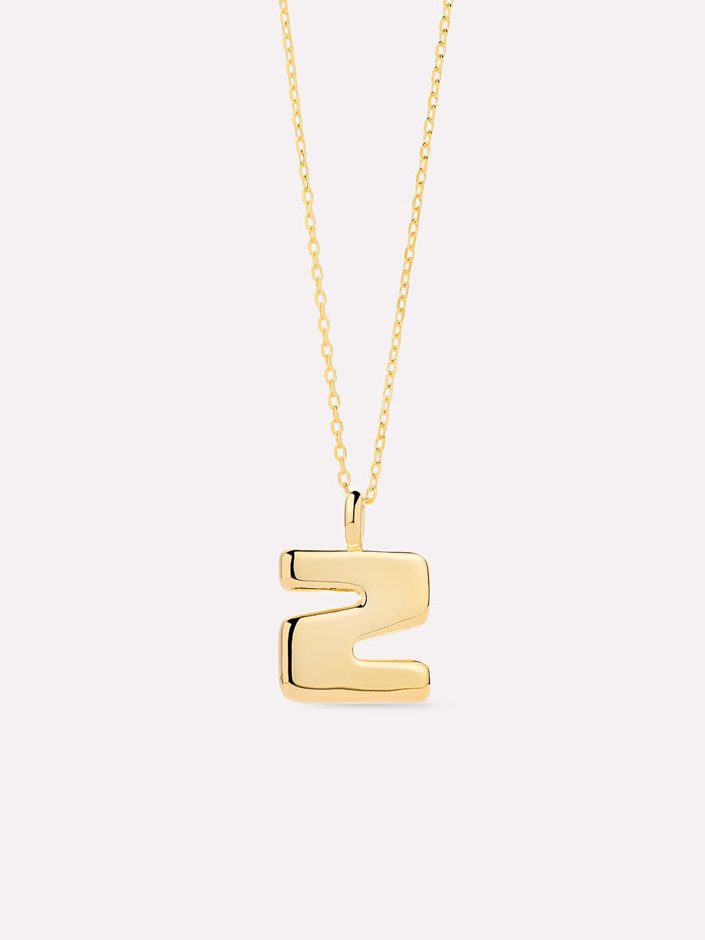 Sterling Silver - Bubble Letter Necklace