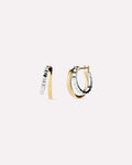 Huggie Earrings - Toda Two Tone