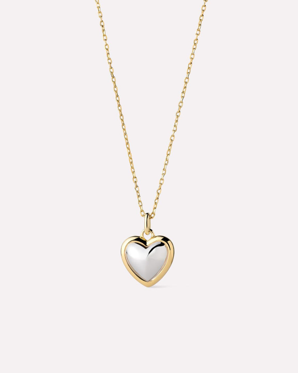 Gold Pendant - Lev Small Two Tone