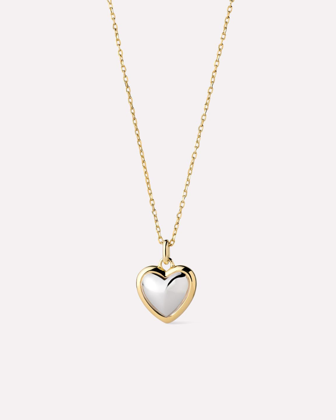 Gold Pendant - Lev Small Two Tone
