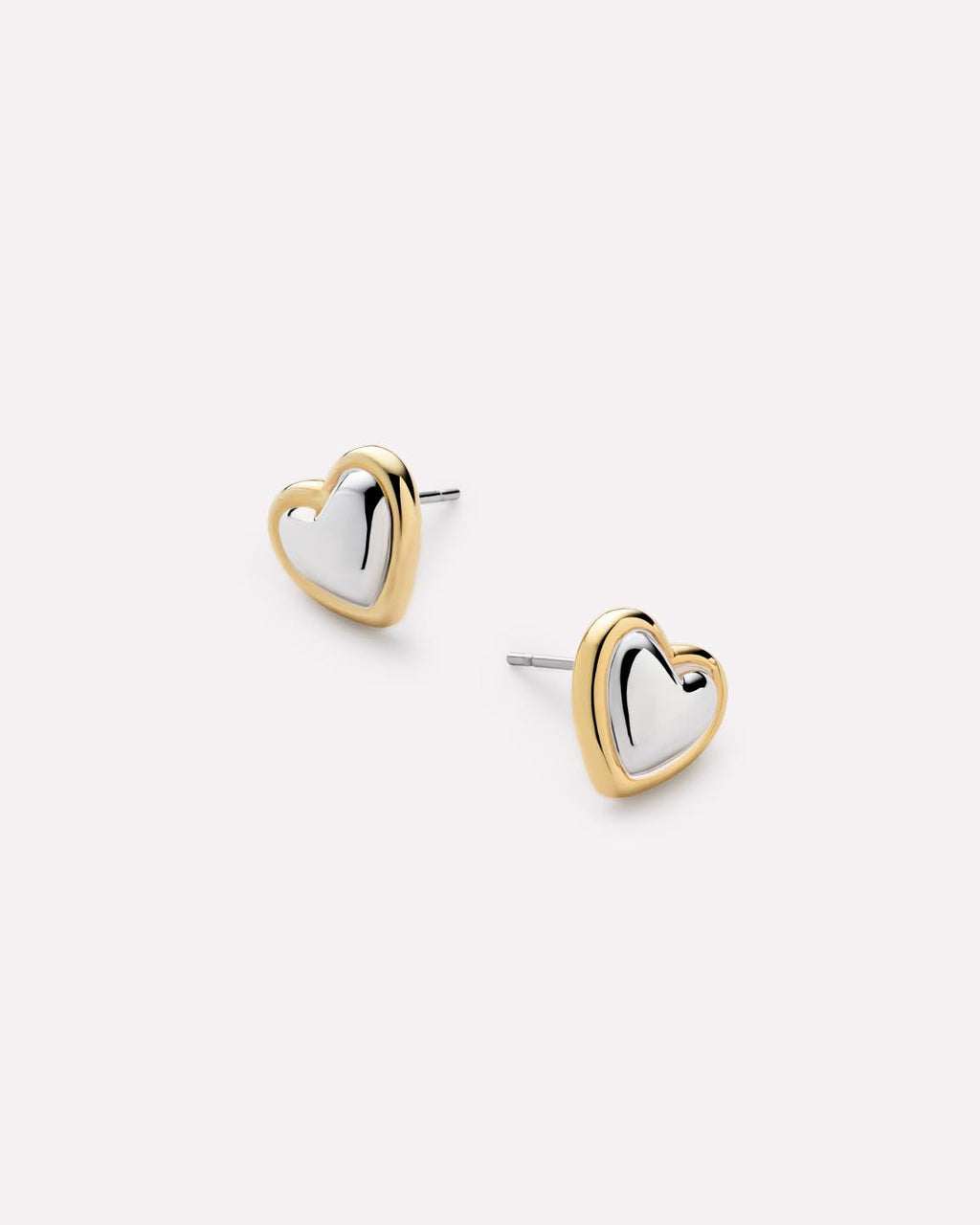 Stud Earrings - Lev Studs Two Tone