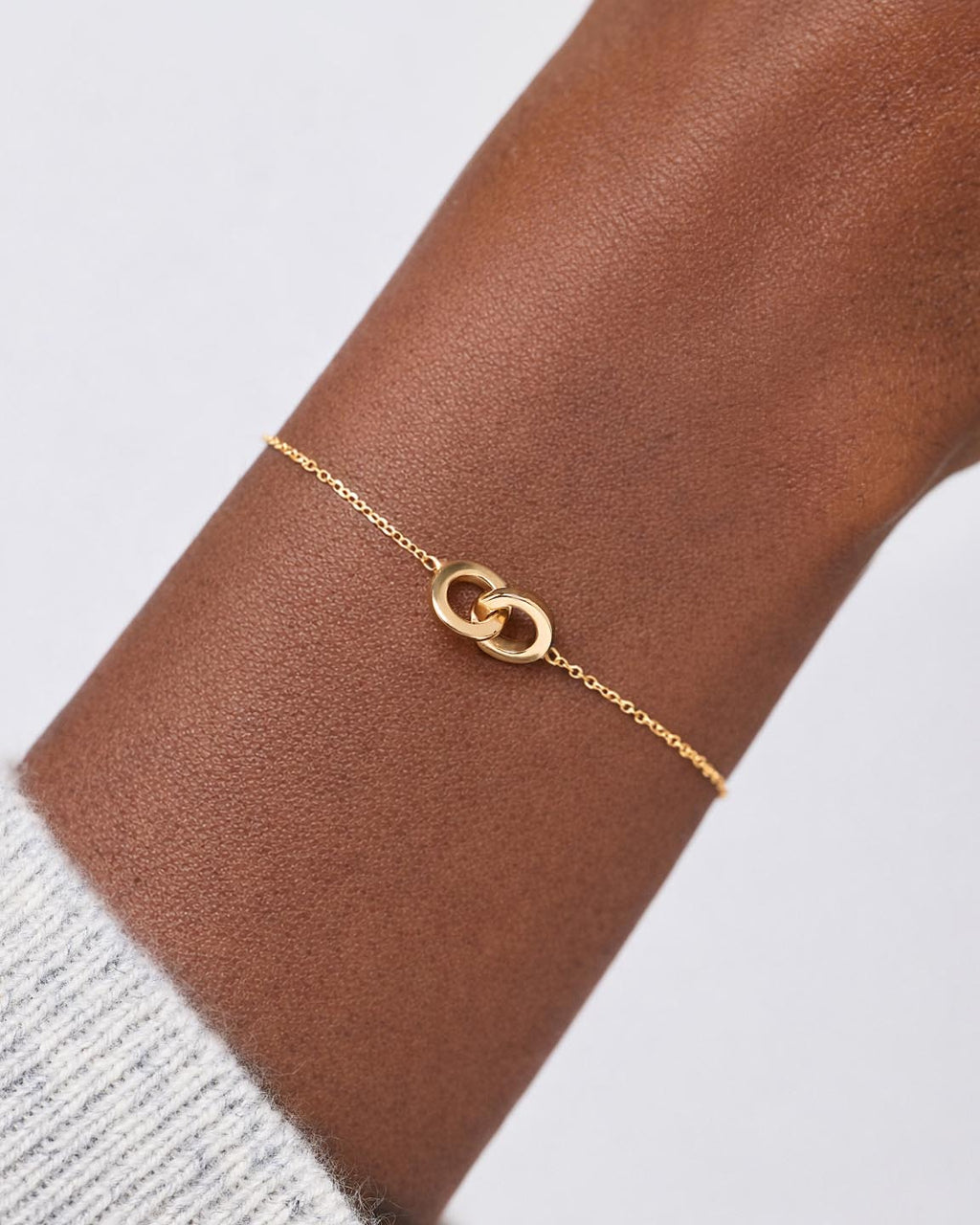 Solid Yellow Gold - Duo Links Bracelet