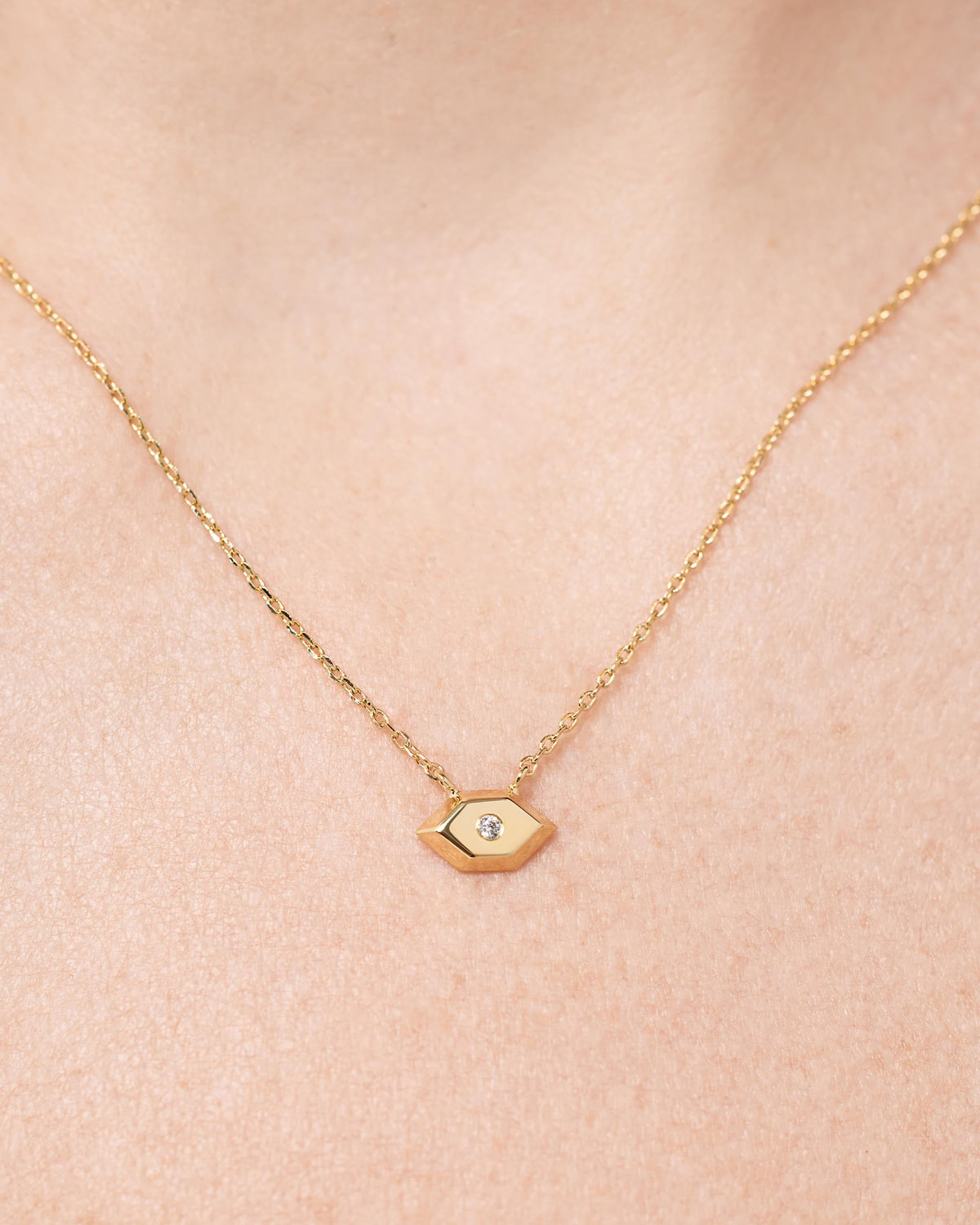 Gold Pendant Necklace - Walker Pendant