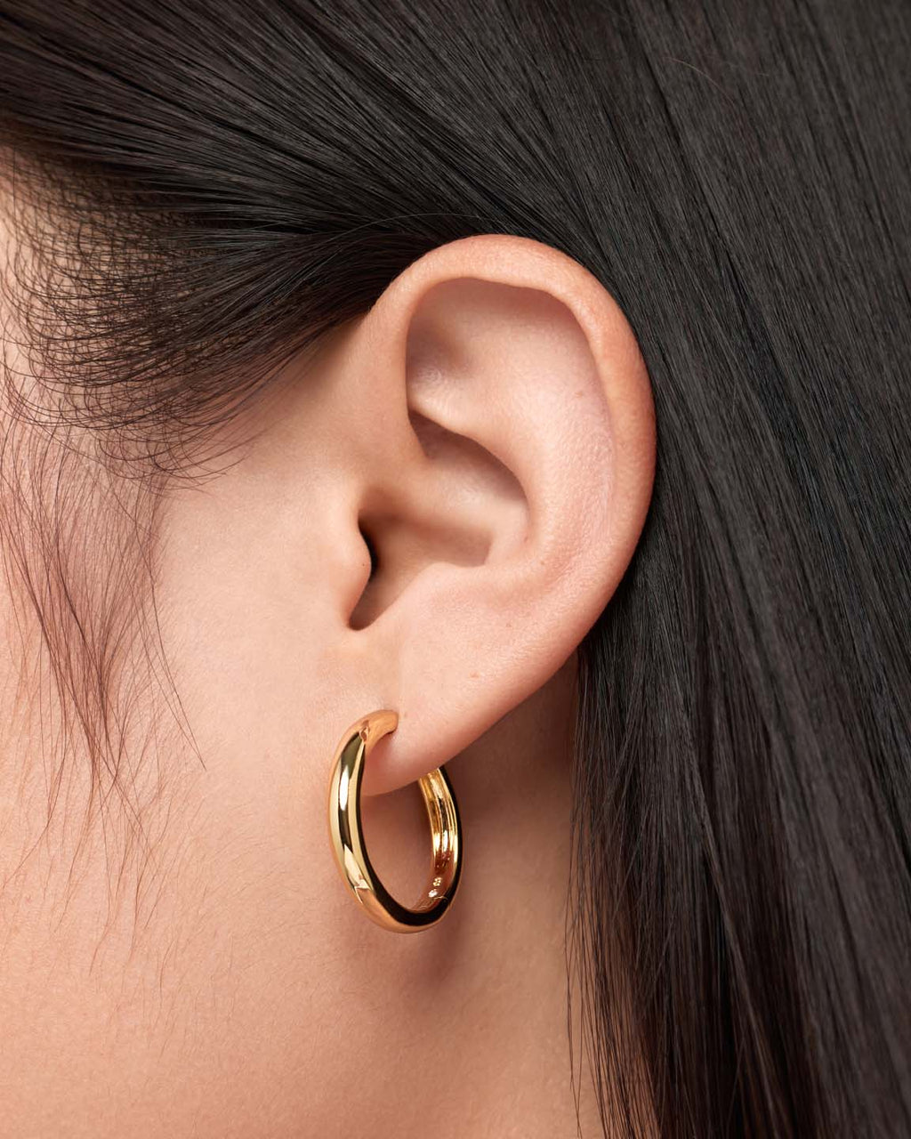 Gold Hoop Earrings - Giulia Large