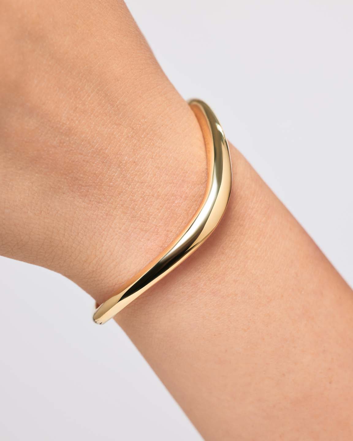 Gold Bangle Bracelet - Talia Slim