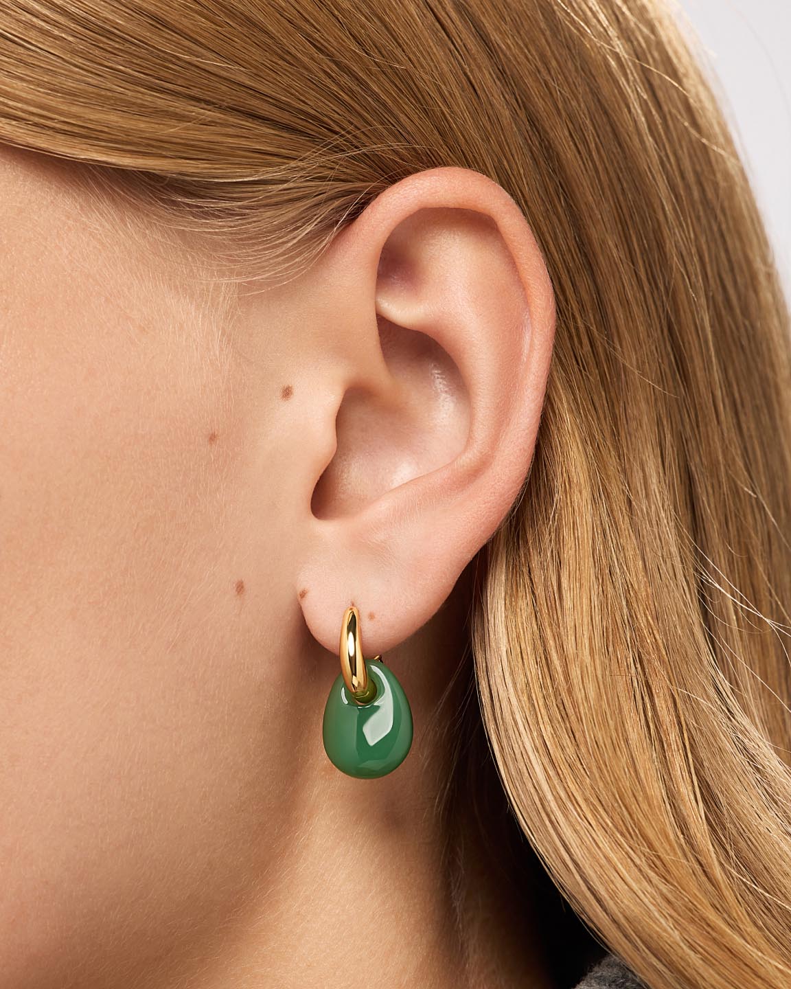 Gold Drop Earrings - Kayla