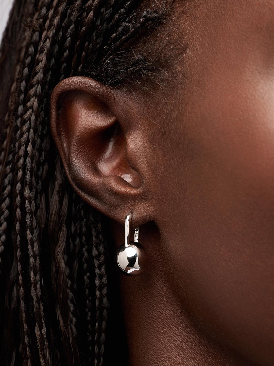Statement Earrings - Perry Silver