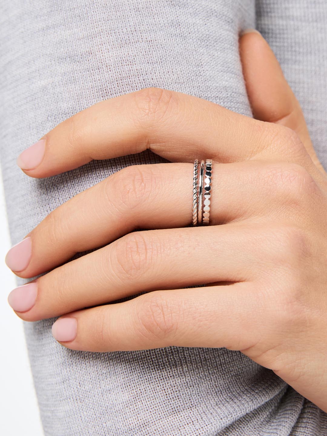 Ring Set - Adrianna Set Silver