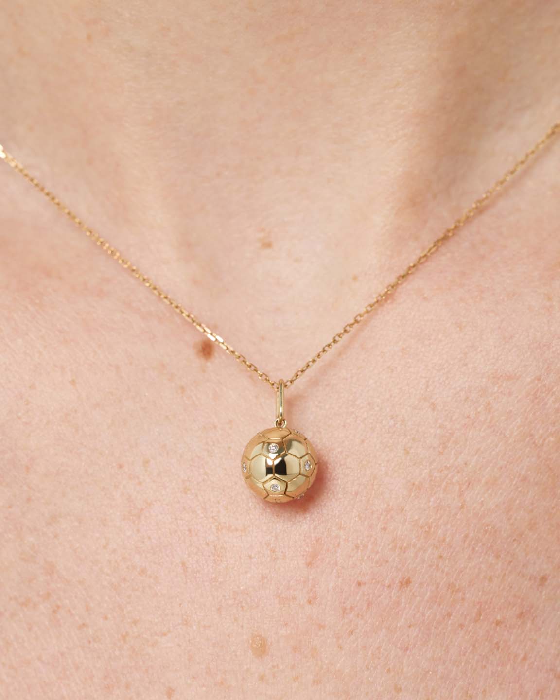 Solid Yellow Gold - Ballon d'Or Charm